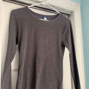Grey slim fit long sleeve.